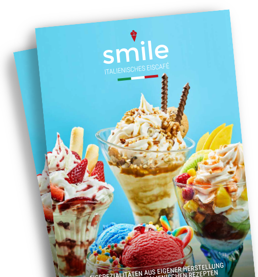 Eiskarte der Eiscafe Smile